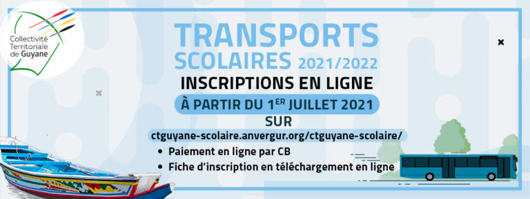 Formulaire d'inscription transport scolaire 2021- 2022 - Collectivité